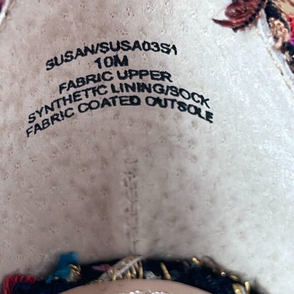 Steve Madden Susan Multi Tweed Platform Chunky Heels Black Multicolor Women 10 M - Picture 10 of 11